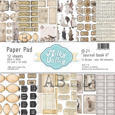 Creative paper pad ID-21 30x30 - 12 sheets - 12 designs