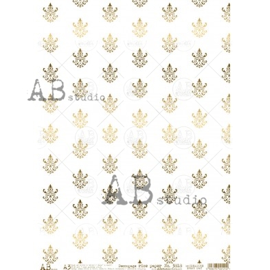 Rice paper A3 ID-3818 - gold