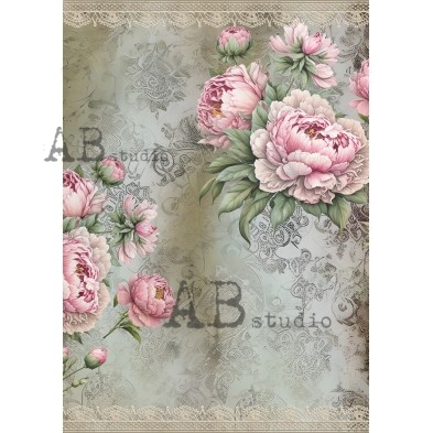 Rice paper A4 ID-1786 shabby wallpaper