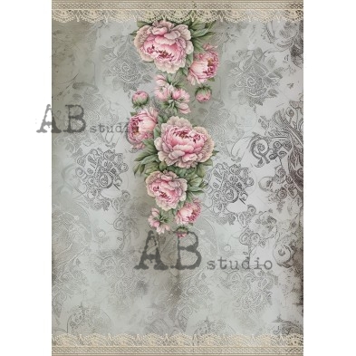 Rice paper A4 ID-1787 shabby wallpaper