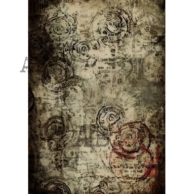 Rice paper A4 ID-1798 vintage wall