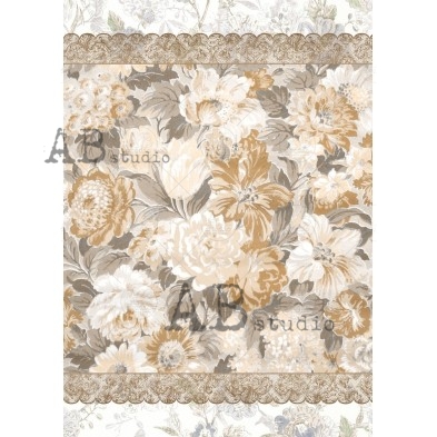 Rice paper A4 ID-1808 shabby wallpaper
