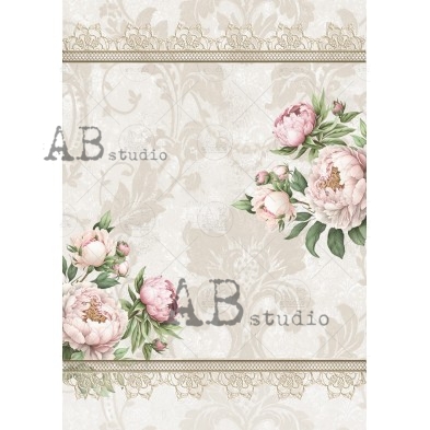 Rice paper A4 ID-1817 shabby wallpaper