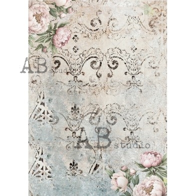 Papier ryżowy A4 ID-1822 - Romantic wallpaper