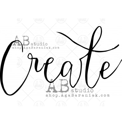 Rubber stamp ID-442  "create"