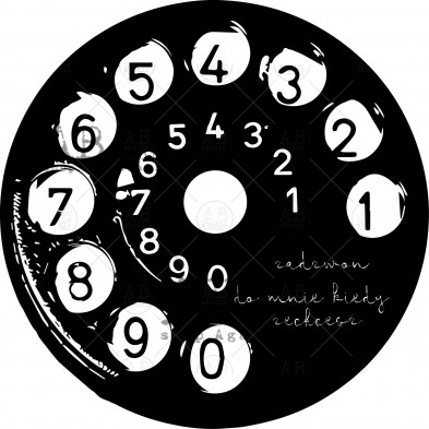 Stempel gumowy ID-479 "vintage telefon"