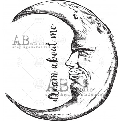 Rubber stamp ID-450 "moon"