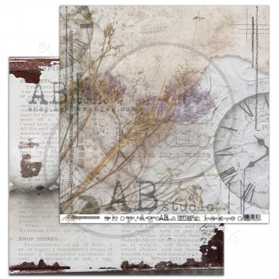 Papier scrapbooking "Rustical journey" - arkusz 5 - World full of art - 30x30