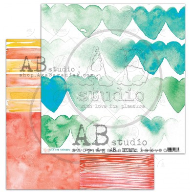Papier scrapbooking "Over the rainbow" - arkusz 1 - Dream colors - 30x30