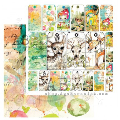 Scrapbooking paper "Magic whispers of fairytales"- sheet 4 - 30x30