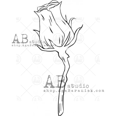 Stempel gumowy ID-494 "kwiat"