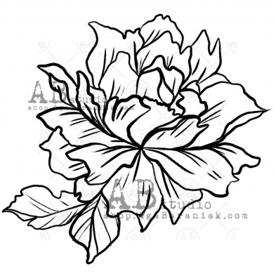 Rubber stamp ID-496 "flower"