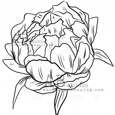 Rubber stamp ID-499 "flower"