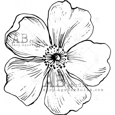 Stempel gumowy ID-529 "kwiat"