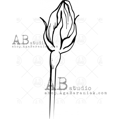 Rubber stamp ID-533 "flower"