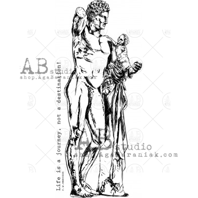 Rubber stamp ID-547 "Greek sculpture"