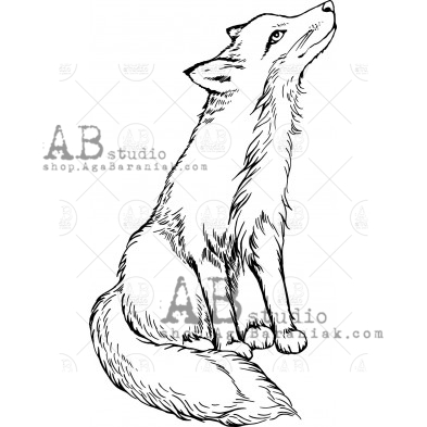 Rubber stamp ID-551 "fox"