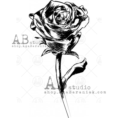 Stempel gumowy ID-591 "róża"