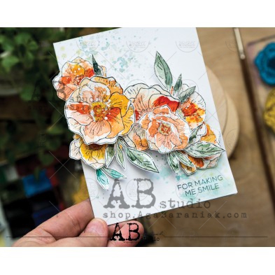 Rubber stamp ID-523 "flower"