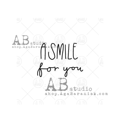 Rubber stamp ID-617 "a smile for you"