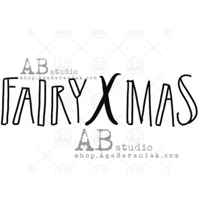Rubber stamp ID-621 "fairy xmas"