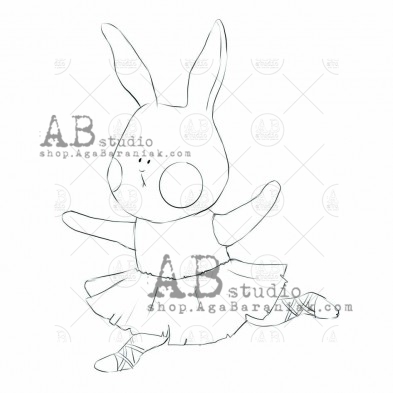 Rubber stamp "hare" ID-655