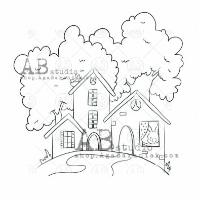 Rubber stamp "house" ID-658