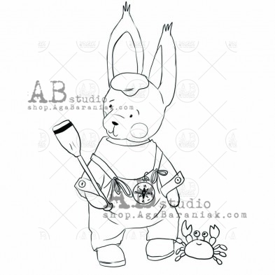 Rubber stamp "hare" ID-675