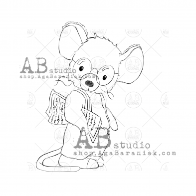 Rubber stamp "mouse" ID-677