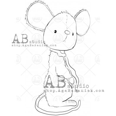 Rubber stamp "mouse" ID-682