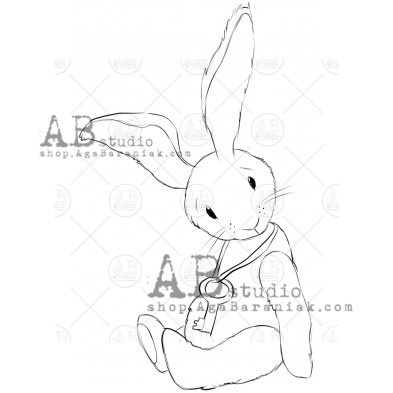 Rubber stamp "hare" ID-684