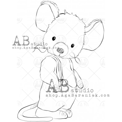 Rubber stamp "mouse" ID-693