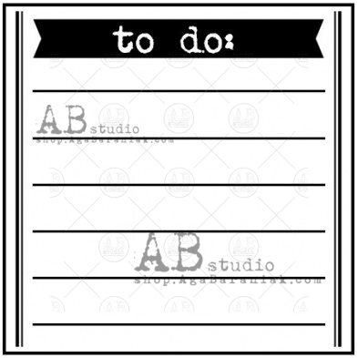 Rubber Stamp ID-749 "to do"