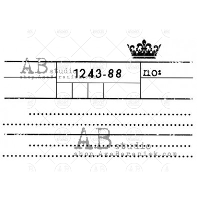 Rubber Stamp ID-751 "ticket"