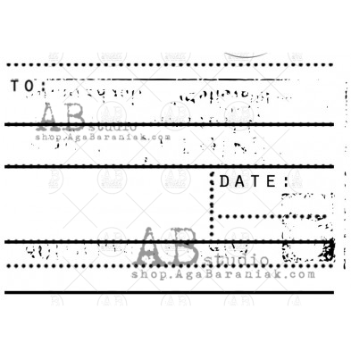 Rubber Stamp ID-753 "label"