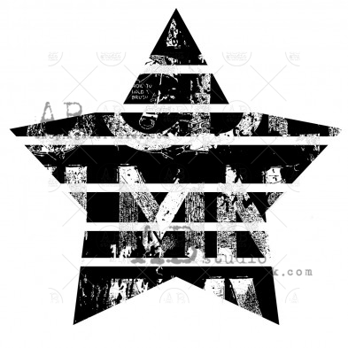 Rubber Stamp ID-756 "a star"
