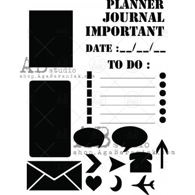 Stencil ID-224  "my journal"