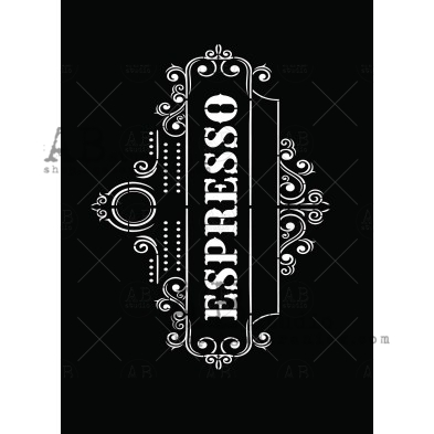 Stencil ID-238 "espresso"