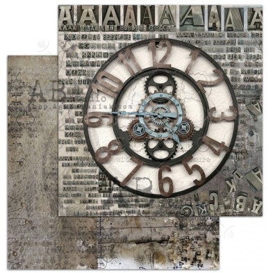 Papier scrapbooking "Love for old things"- arkusz 1 - Counting down - 30x30