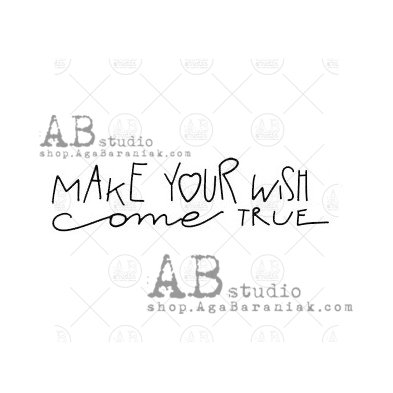 Rubber stamp ID-626 "make your wish"