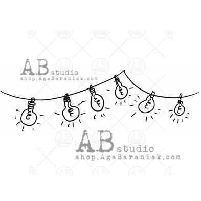 Rubber stamp ID-797 "lights"