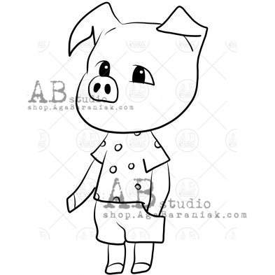 Rubber stamp ID-815 "piggy"
