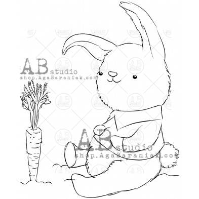 Rubber stamp ID-831 "hare"