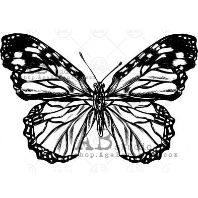 Rubber stamp ID-878 " butterfly"