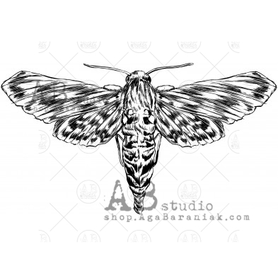 Rubber stamp ID-880 "moth"