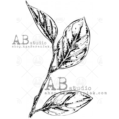 Rubber stamp ID-894 "big leaf"